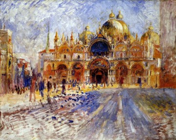 piazza san marco venice Pierre Auguste Renoir Venice Oil Paintings